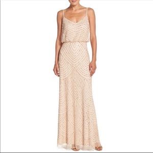 Adrianna Papell Beaded Blouson Gown